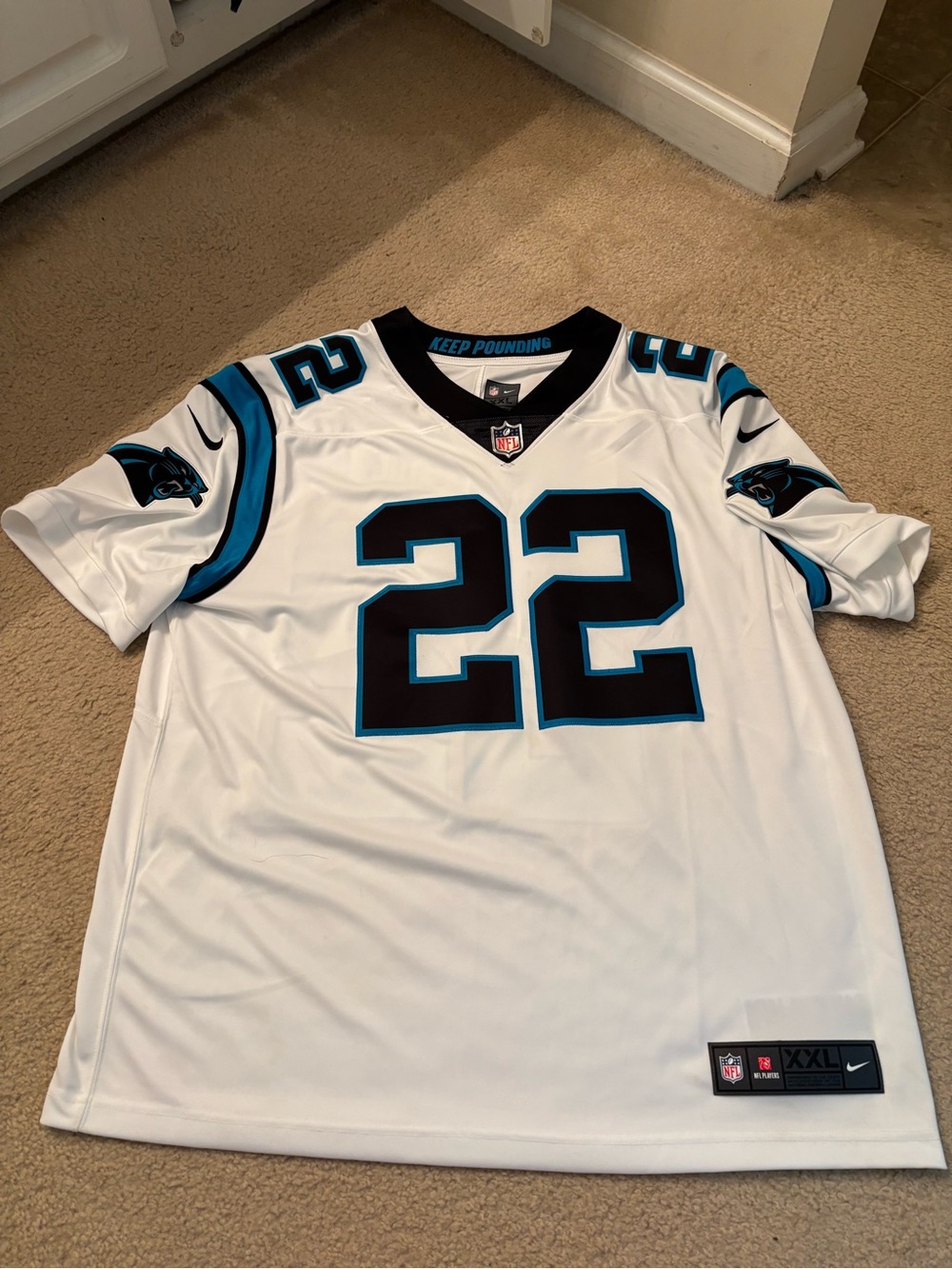 Carolina Panthers 2XL C. McCaffrey jersey